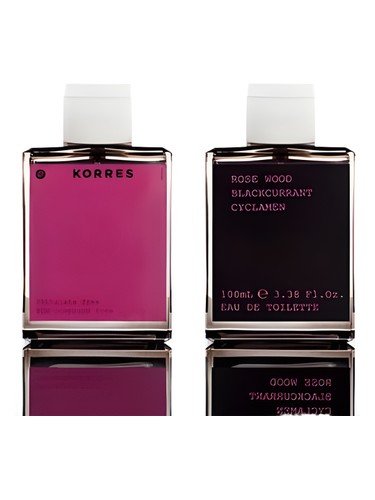 profumo Rose Wood Blackcurrant Cyclamen di Korres da donna